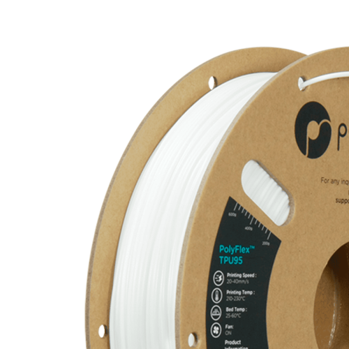 Пластик для 3D-печати Polymaker PD01002 PolyFlex TPU95 Белый 116525179 – купить в Новосибирске | Polymaker