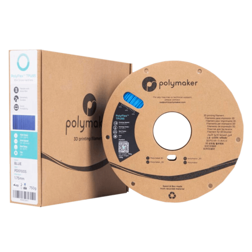 Пластик для 3D-печати Polymaker PD01005 PolyFlex TPU95 Синий 116525180 – купить в Новосибирске | Polymaker