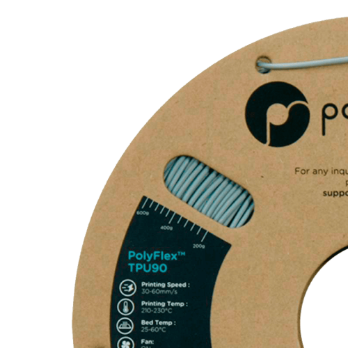 Пластик для 3D-печати Polymaker PD02003 PolyFlex TPU90 серый