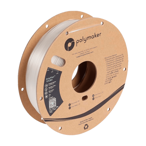 Пластик для 3D-печати Polymaker PD02004 PolyFlex TPU90 прозрачный 121547637 – купить в Новосибирске | Polymaker