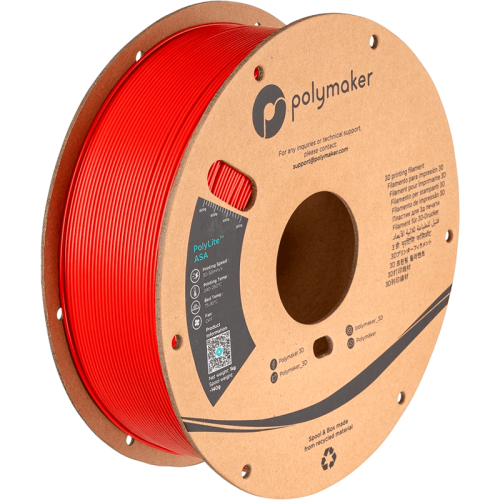 Пластик для 3D-печати Polymaker ASA 1.75 мм 1 кг красный