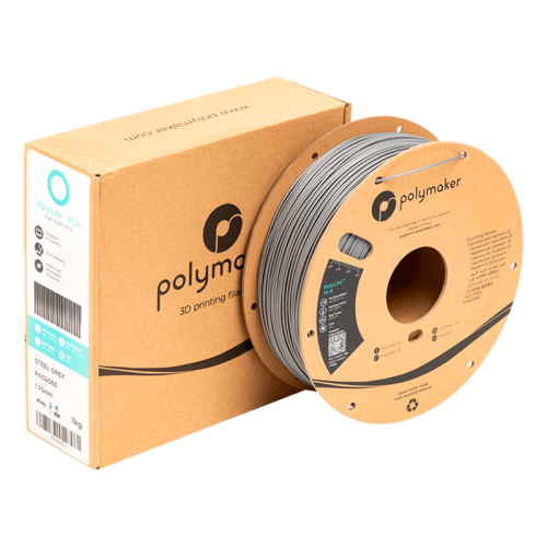 Пластик для 3D-печати Polymaker PA02065 PLA Стальной серый