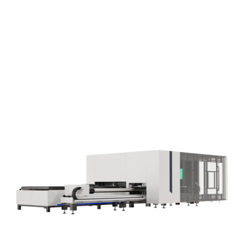 Волоконно-оптический лазерный станок для резки с ЧПУ HONGNIU 3015HSD в работе