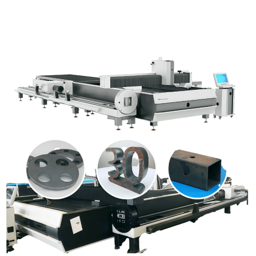 Волоконно-оптический лазерный станок для резки с ЧПУ 3015HJ Hongniu в работе
