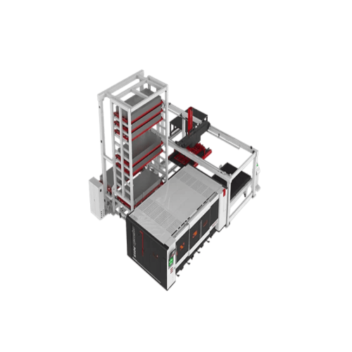 Волоконно-оптический лазерный станок для резки с ЧПУ 3015HU Hongniu в цеху