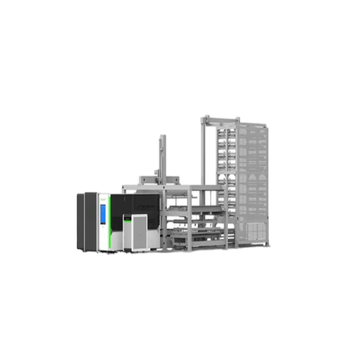 Волоконно-оптический лазерный станок для резки с ЧПУ 3015HU Hongniu в цеху