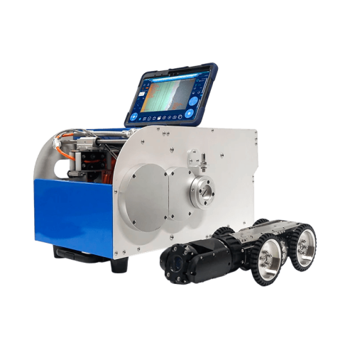 Водонепроницаемый робот для осмотра канализационных труб GT102AB в работе