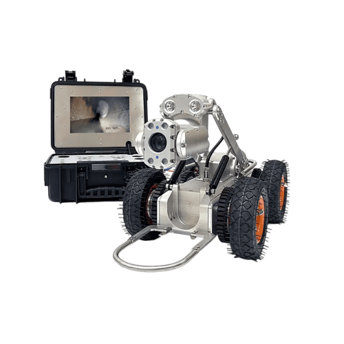 Робот-гусеничный GT108 осматривает канализационную трубу