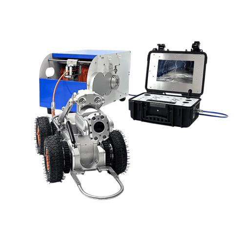 Робот-гусеничный GT108 осматривает канализационную трубу