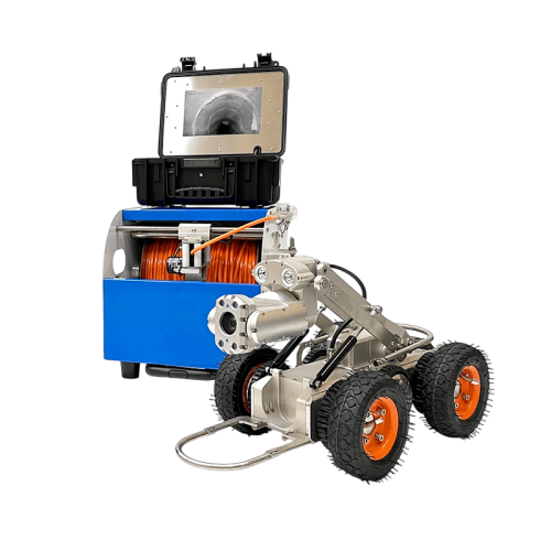 Робот-гусеничный GT108 осматривает канализационную трубу