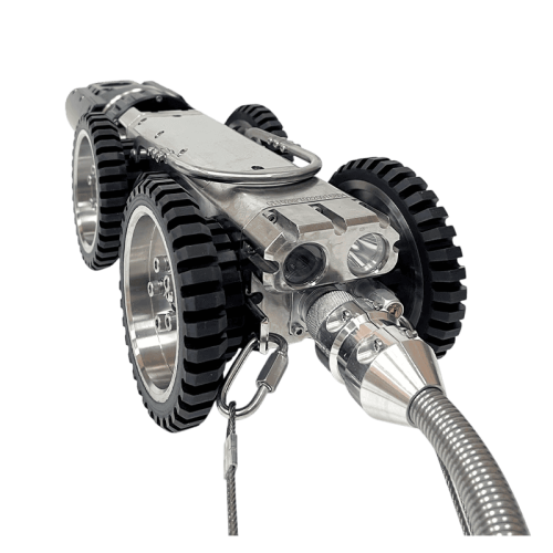 Водонепроницаемый робот для осмотра канализационных труб GT102AB в работе