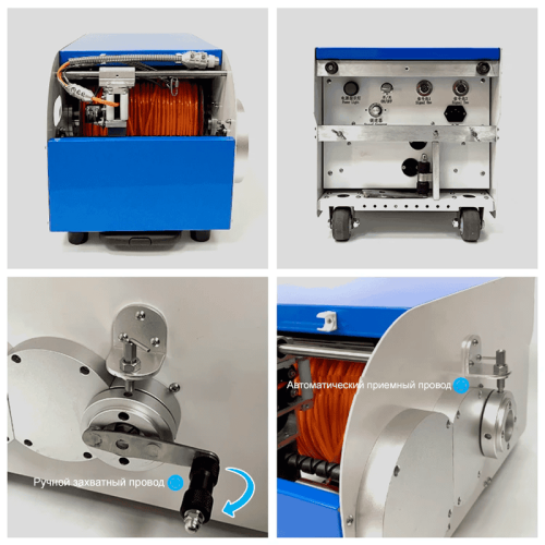 Водонепроницаемый робот для осмотра канализационных труб GT102AB в работе