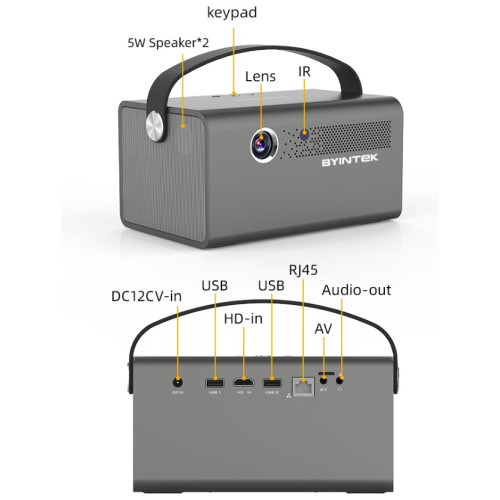 Byintek R17 Pro смарт проекторы 113694484 – Қазақстан бойынша жеткізумен сатып алу | Byintek