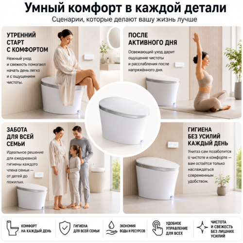 Умный унитаз Tohom-WC-IX7-PRO