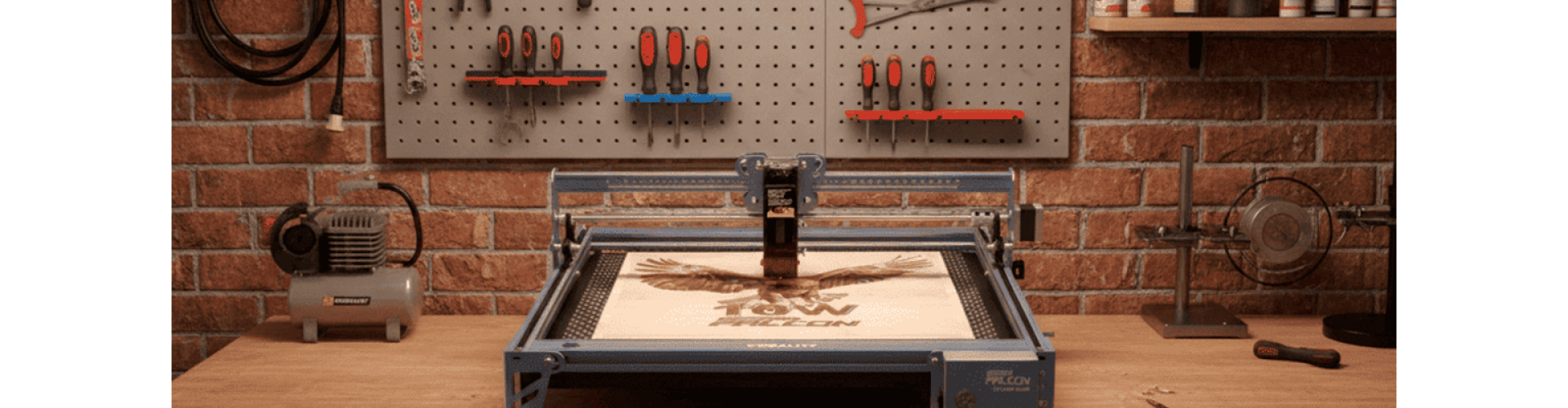 Creality CR-Laser Falcon 10W: Өз үйіңізде кәдесыйлар мен декор фабрикасын қалай ашуға болады?