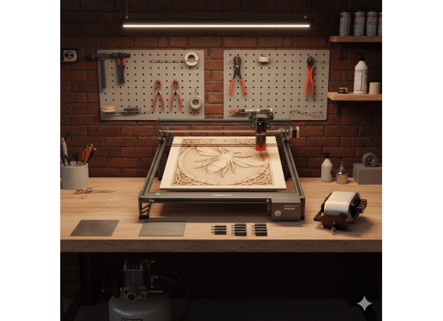 Creality CR-Laser Falcon 10W Combo в Новосибирске: Как запустить производство в гараже и не зависеть от санкций