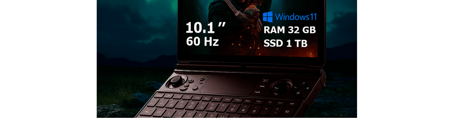 Ноутбук ZFR-GPD Win Max 2 32 Гб SSD 1 Тб — қалтадағы қуатты құрылғы