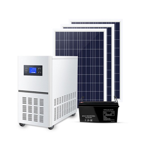 Купить Namkoo 2000 Вт полная автономная солнечная энергетическая система 2 кВт домашняя солнечная энергетическая система + солнечный инвертор + гелевый Аккумулятор в Казахстане, Алматы