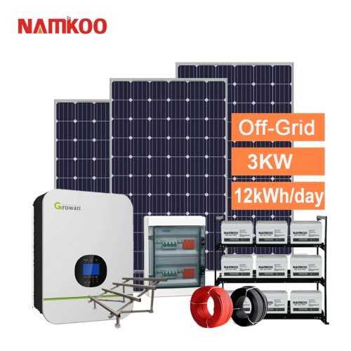 Купить Namkoo 3000 Вт полная автономная солнечная энергетическая система 3 кВт домашняя солнечная энергетическая система в Казахстане, Алматы